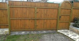 Купить распашные ворота деревянные Красногорск, цена от 2764 руб.